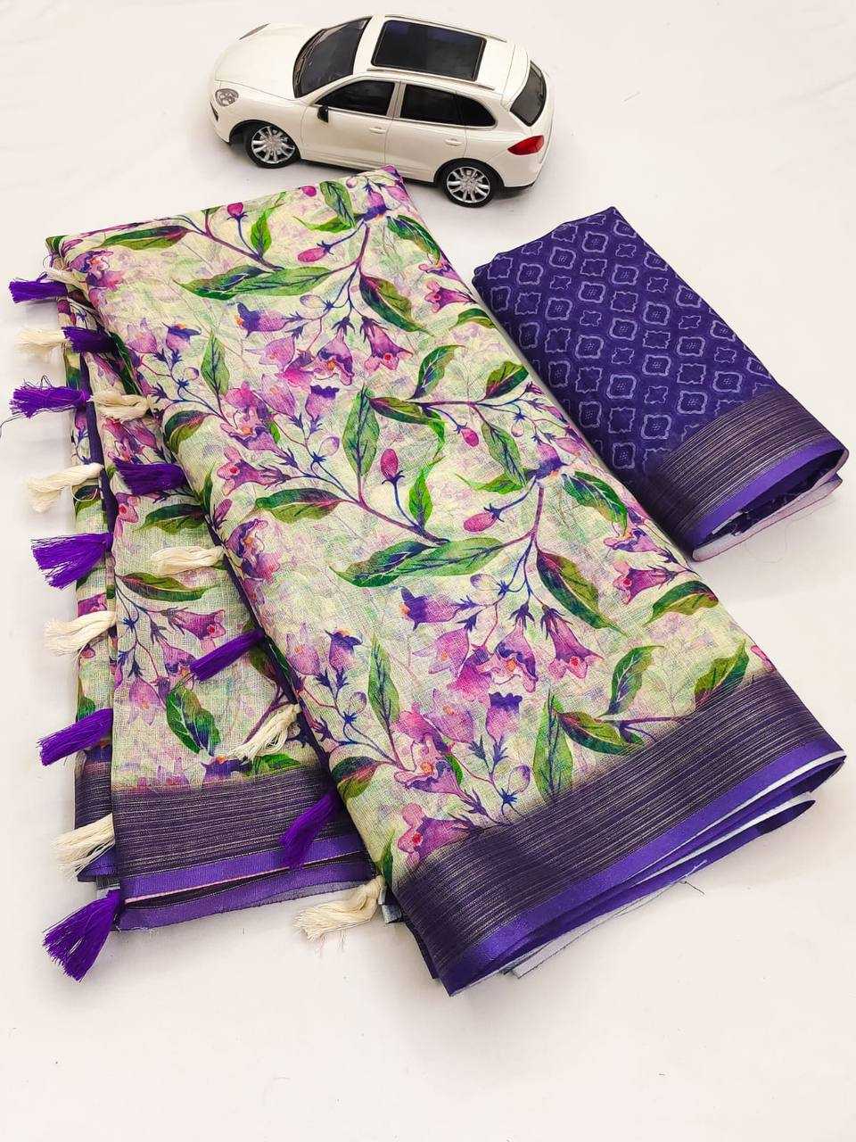 YNF LINEN KESH255 ETF08 SAREES WHOLESALE OFFICE WEAR COTTON PRINTED LINEN SAREES MANUFACTURER- Kapda Export