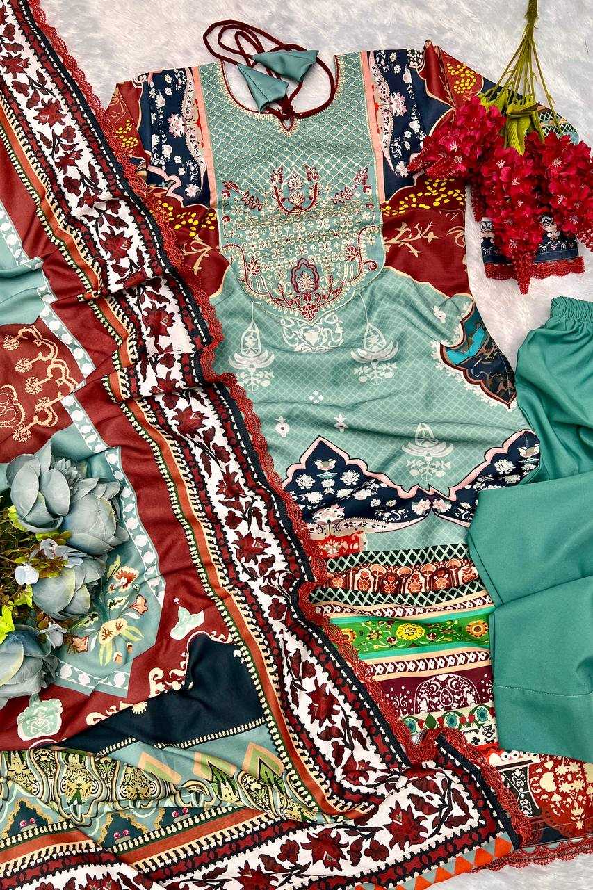 YNF MUSLIN KESH227 1024 SUITS & DRESSES WHOLESALE PAKISTANI EMBROIDERY PRINTED EID COLLECTIONS SUITS MANUFACTURE- Kapda Export