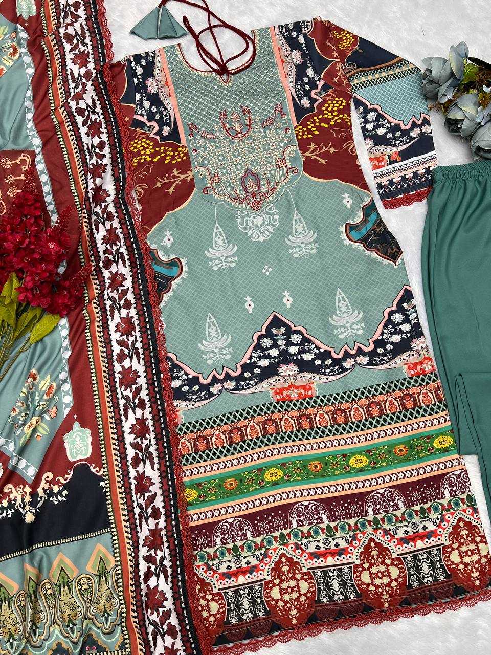 YNF MUSLIN KESH227 1024 SUITS & DRESSES WHOLESALE PAKISTANI EMBROIDERY PRINTED EID COLLECTIONS SUITS MANUFACTURE- Kapda Export