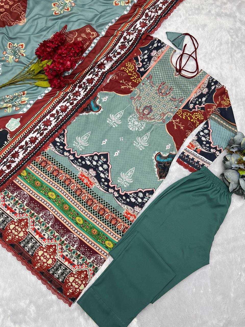 YNF MUSLIN KESH227 1024 SUITS & DRESSES WHOLESALE PAKISTANI EMBROIDERY PRINTED EID COLLECTIONS SUITS MANUFACTURE- Kapda Export