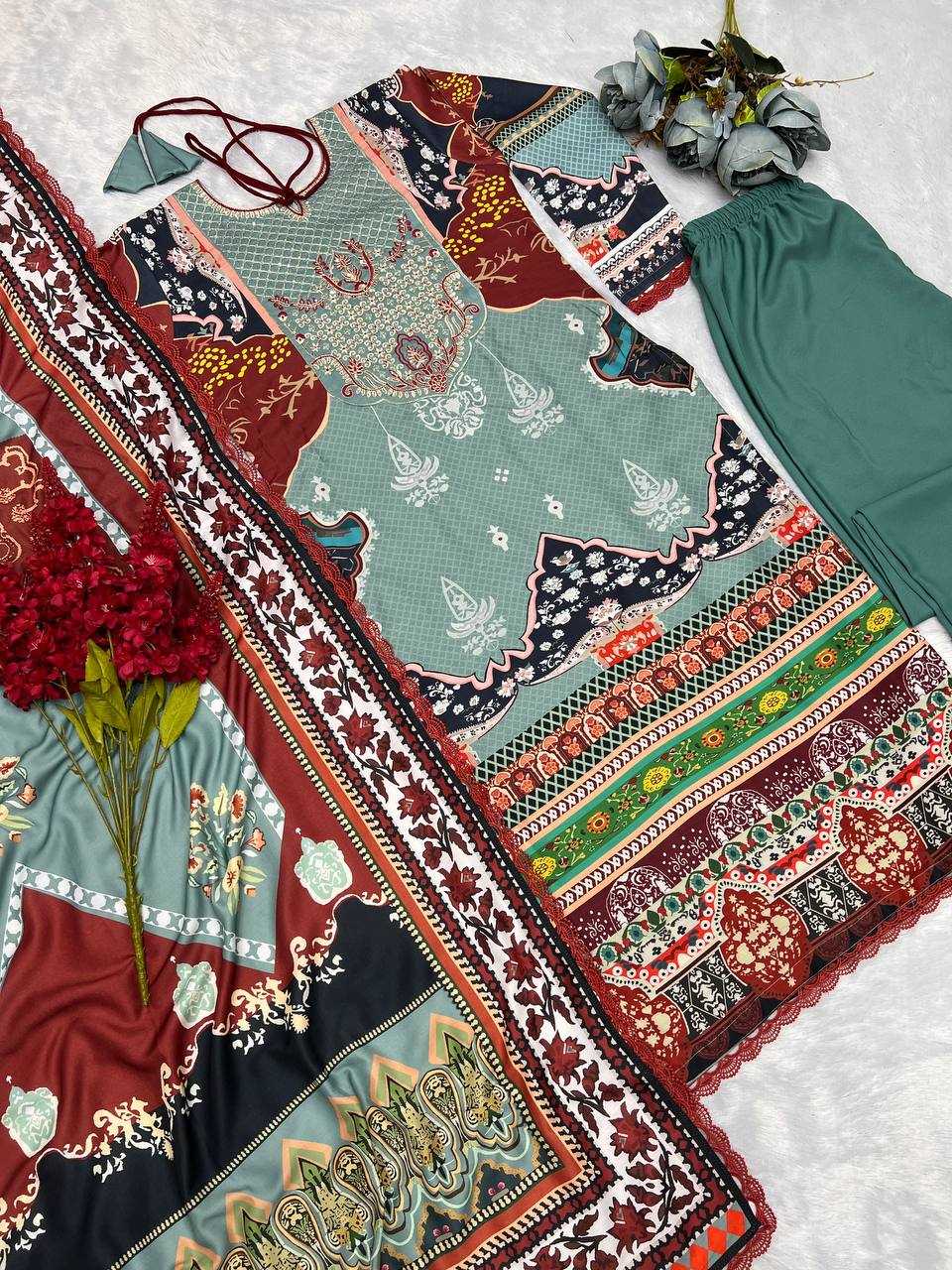 YNF MUSLIN KESH227 1024 SUITS & DRESSES WHOLESALE PAKISTANI EMBROIDERY PRINTED EID COLLECTIONS SUITS MANUFACTURE- Kapda Export