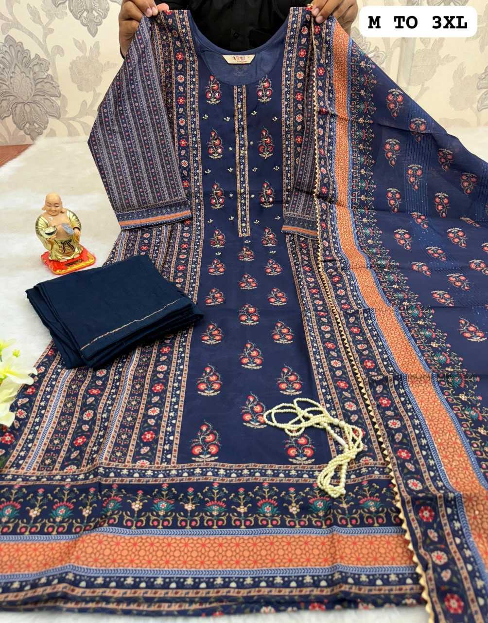 YNF MUSLIN KESH256 RNF21 SUITS & DRESSES WHOLESALE DESIGNER PRINTED CHANDERI WEDDING LADIES SILK SUITS MANUFACTURE- Kapda Export