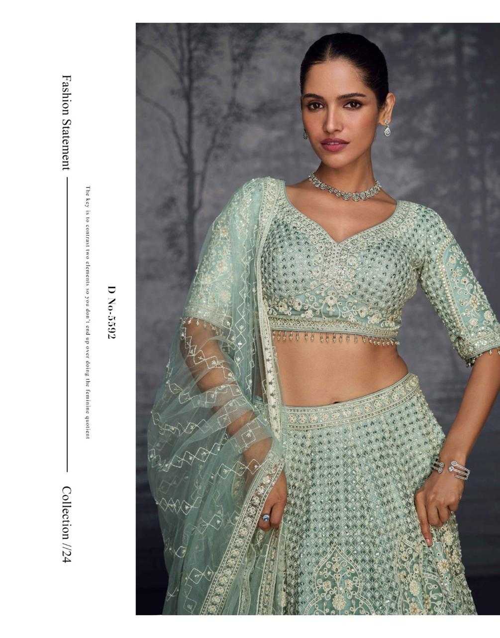 YNF NET SAYURI KESH233 PRESENT 5592 CLOTHING BRANDS WHOLESALE LEHENGA MANUFACTURER- Kapda Export