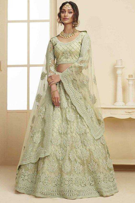 YNF NETRIN156 1063 LEHENHGA WHOLESALE NET WEDDING DESIGNER LEHENGA MANUFACTURER- Kapda Export