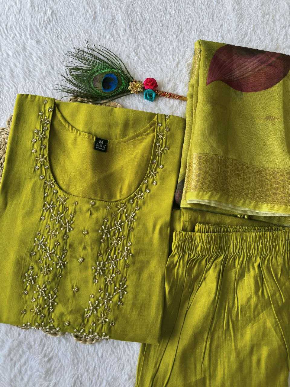 YNF PREMIUM ROMAN SILK KESH137 356 SUITS & DRESSES WHOLESALE LADIES SILK LONG KURTI MEHENDI OUTFITS SUITS MANUFACTURE- Kapda Export