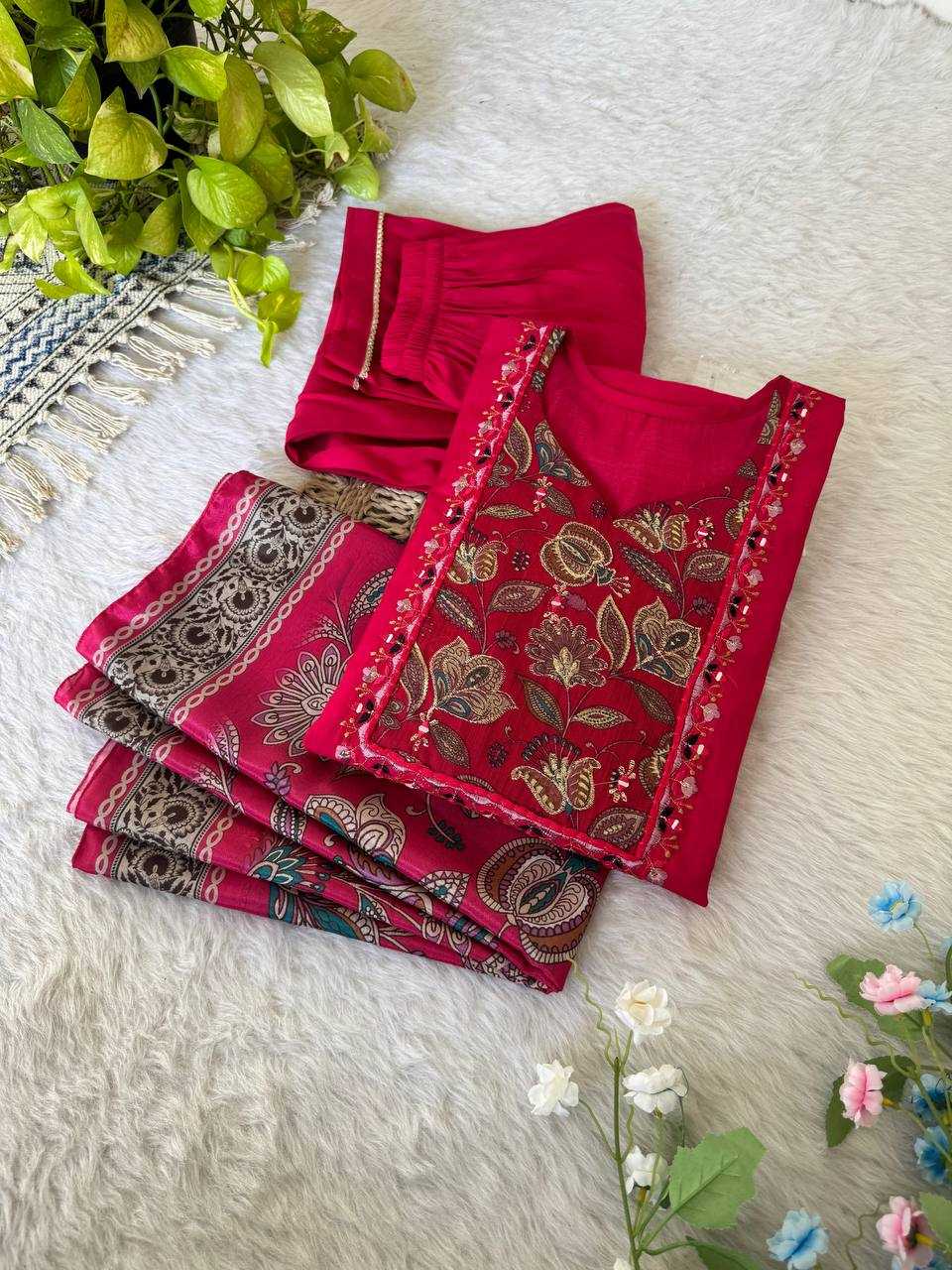 YNF PRMIUM ROMAN SILK KESH240 411 SUITS & DRESSES WHOLESALE LADIES WEDDING SILK PINK SALWAR SUITS MANUFACTURE- Kapda Export