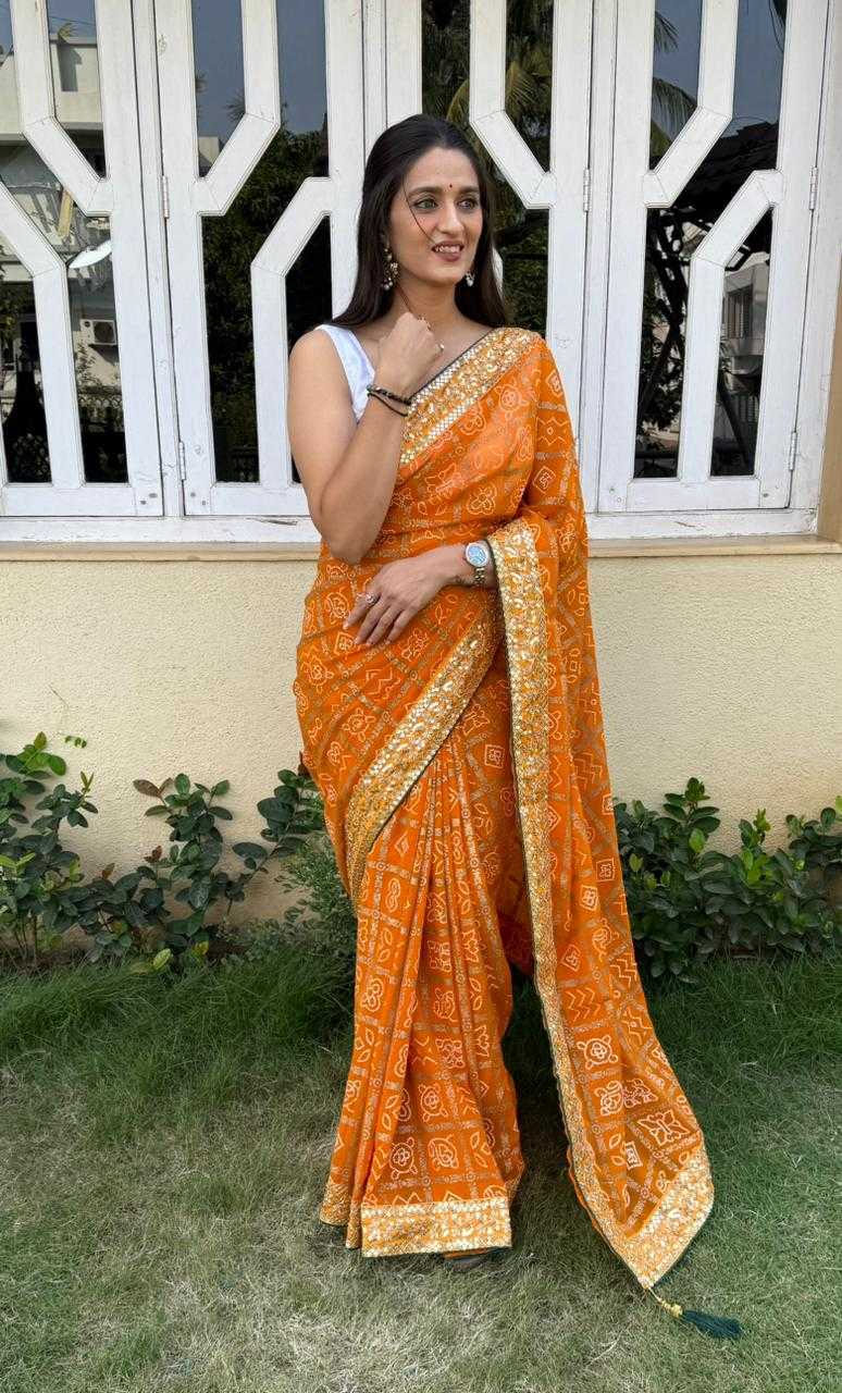 YNF PURE BANDHEJ KESH110 RADHA61 SAREES WHOLESALE TRADITIONAL LADIES DESIGNER PARTY WEAR SAREES MANUFACTURER- Kapda Export