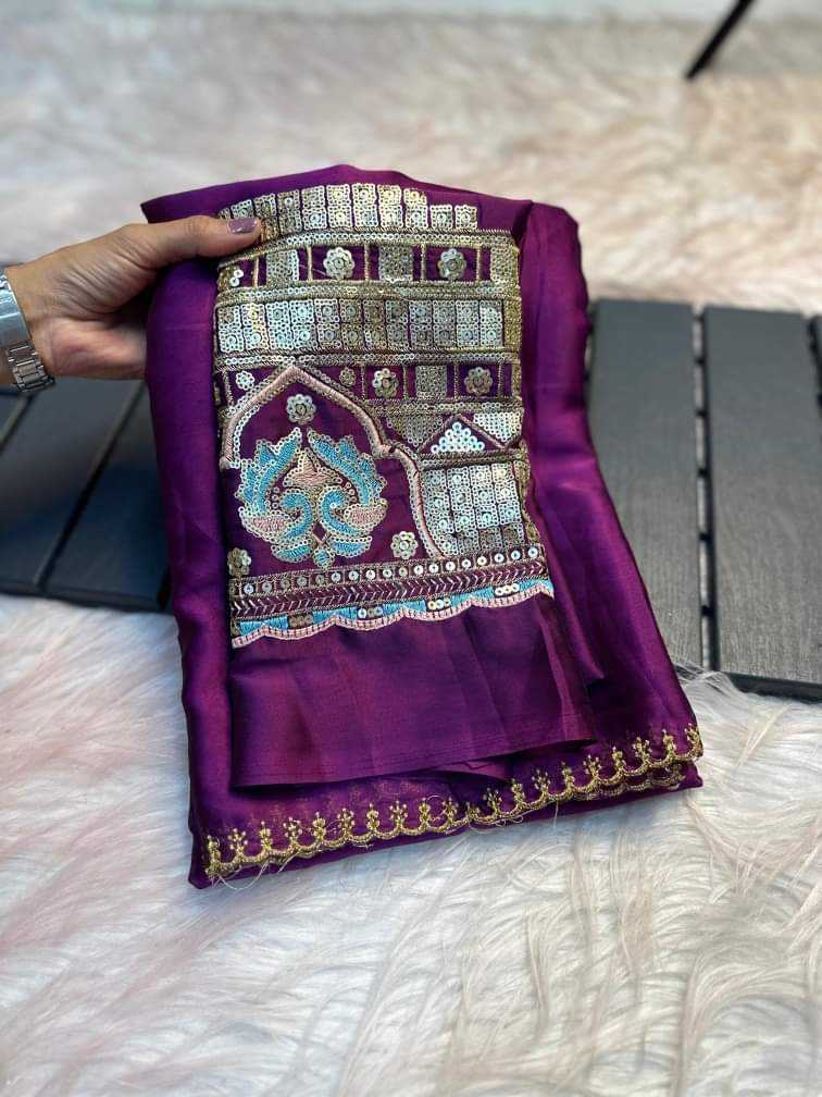 YNF RANGOLI SILK KESH195 RAN GOLI SEQUENCE SAREES WHOLESALE CUT WORK SILK ZARI SAREES MANUFACTURER- Kapda Export