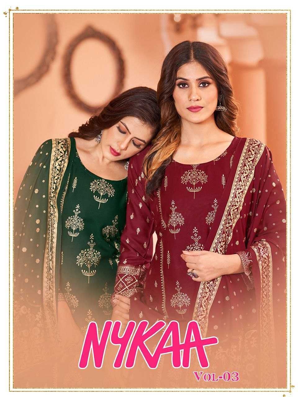 YNF RAYON BANWERY KESH246 NYKAA V-3 CLOTHING BRANDS WHOLESALE SUIT MANUFACTURER- Kapda Export