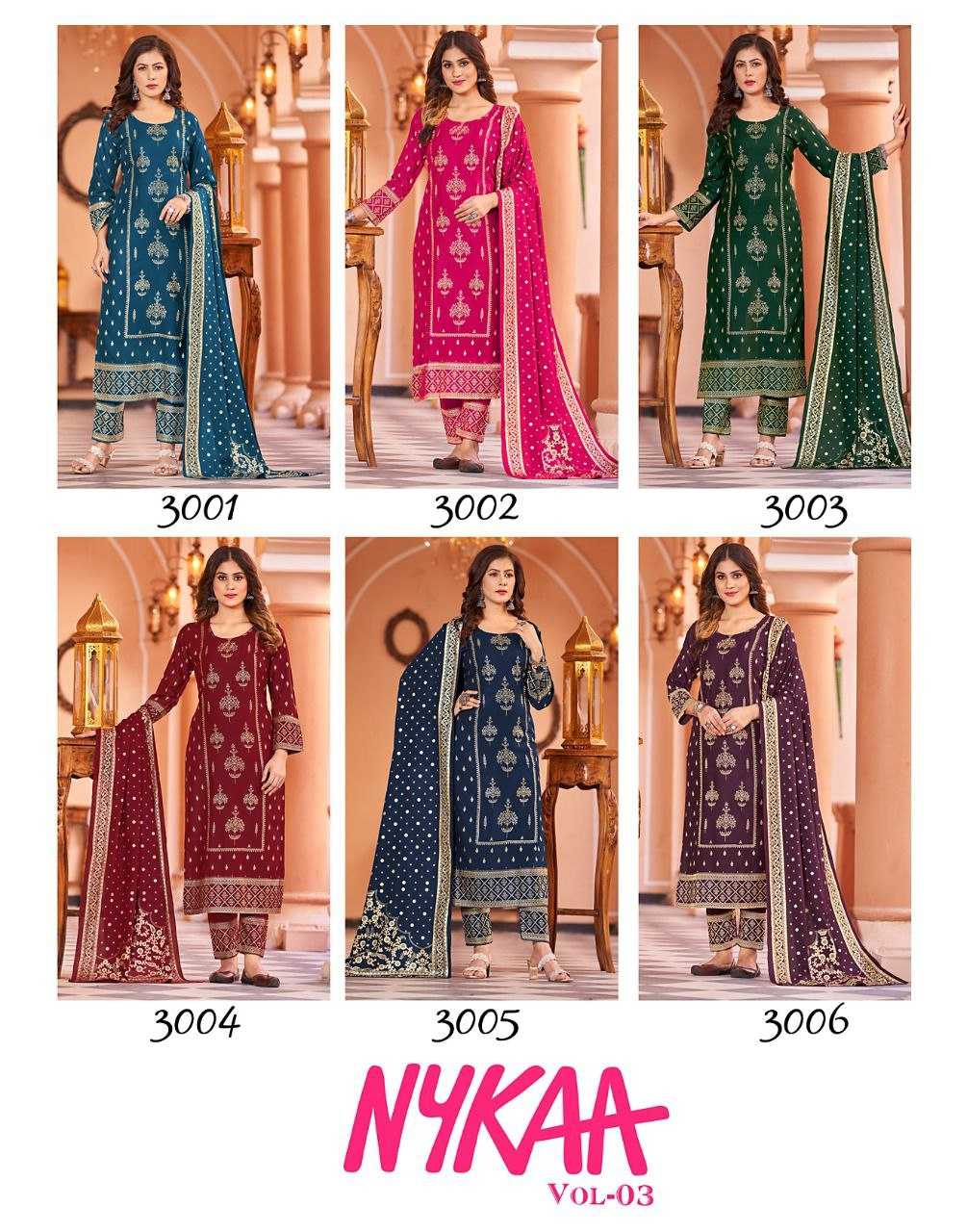 YNF RAYON BANWERY KESH246 NYKAA V-3 CLOTHING BRANDS WHOLESALE SUIT MANUFACTURER- Kapda Export