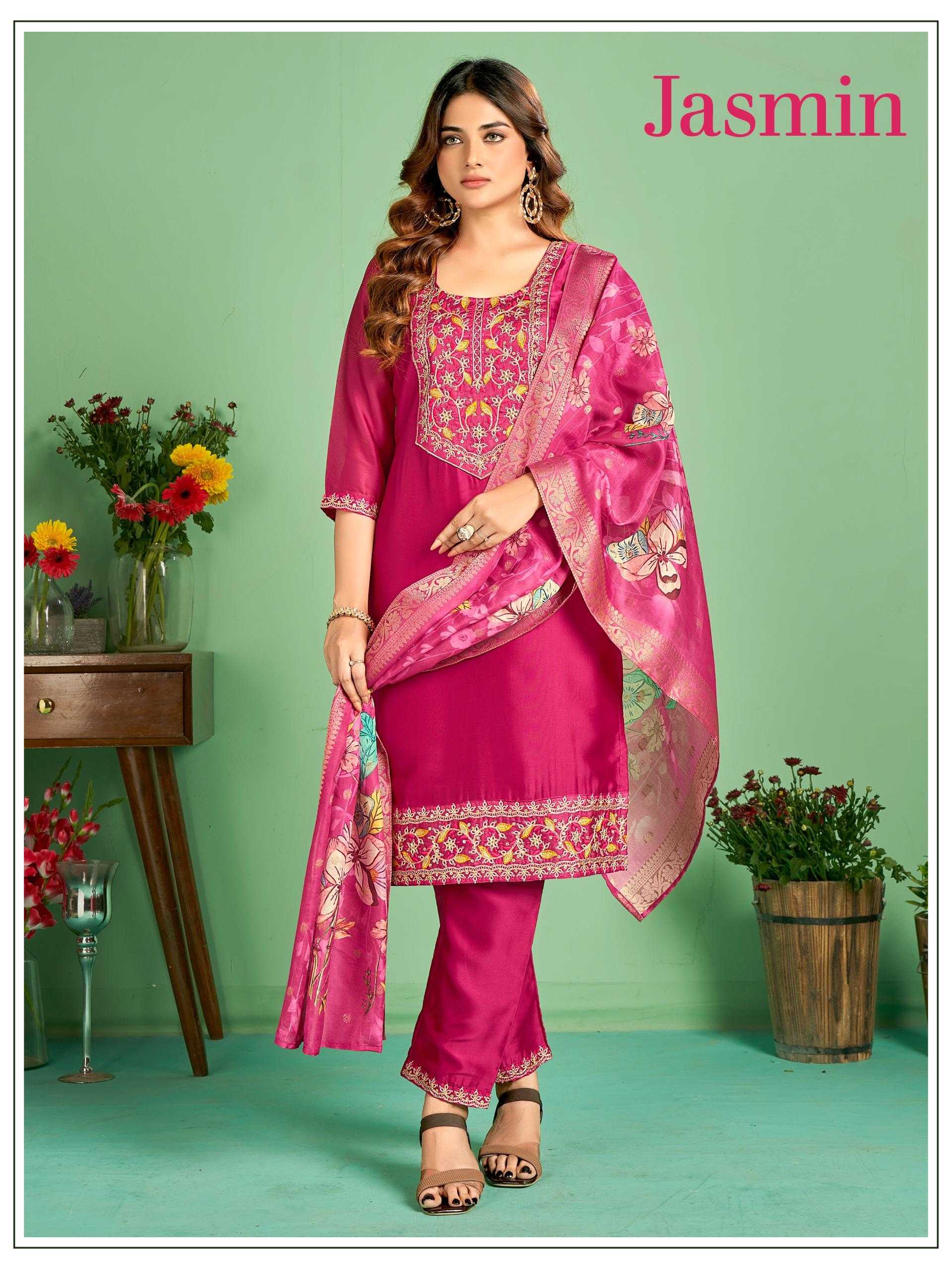 YNF SILK JASMIN KESH234 DSF05 CLOTHING BRANDS WHOLESALE SUIT MANUFACTURER- Kapda Export