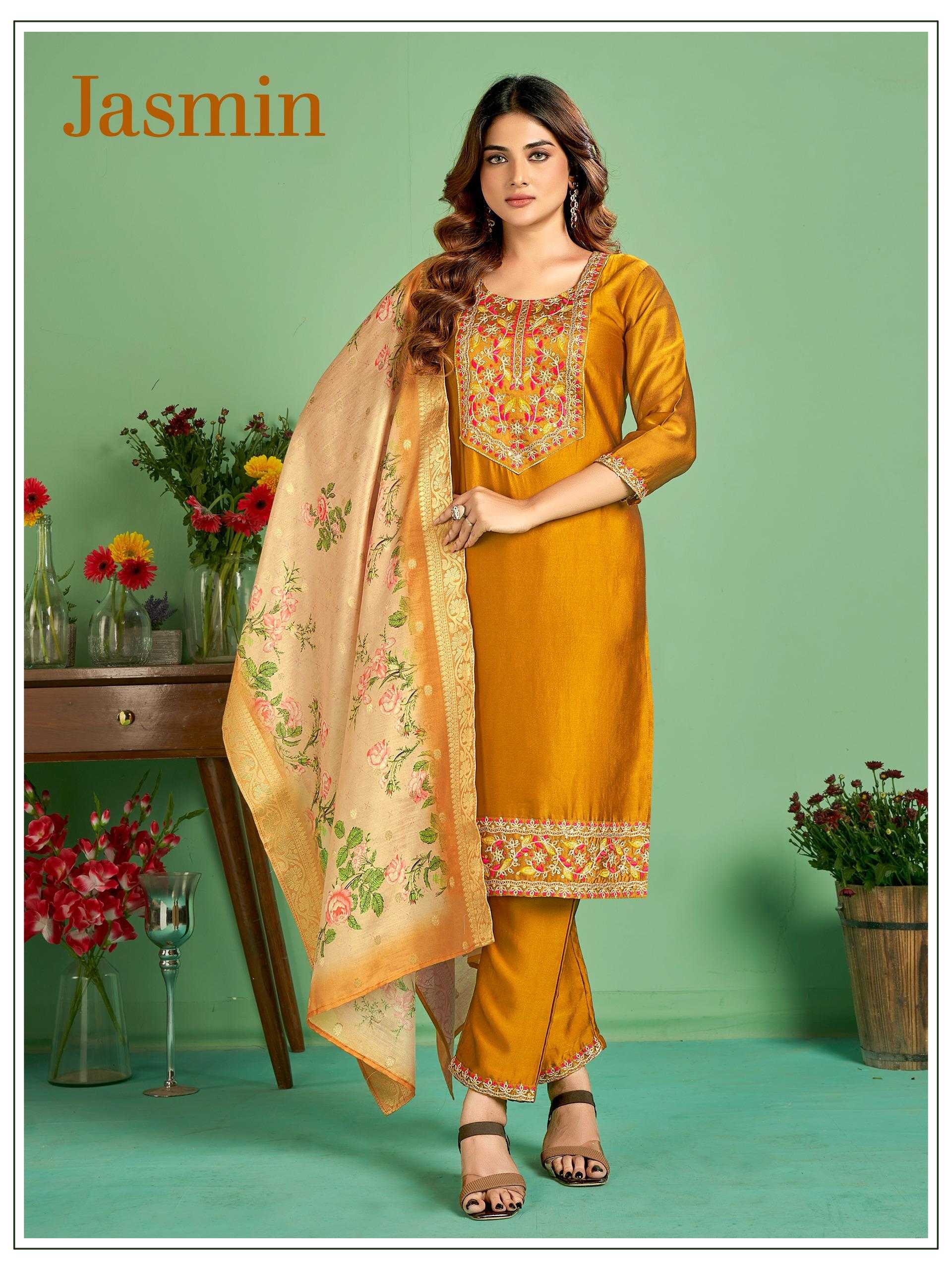 YNF SILK JASMIN KESH234 DSF05 CLOTHING BRANDS WHOLESALE SUIT MANUFACTURER- Kapda Export