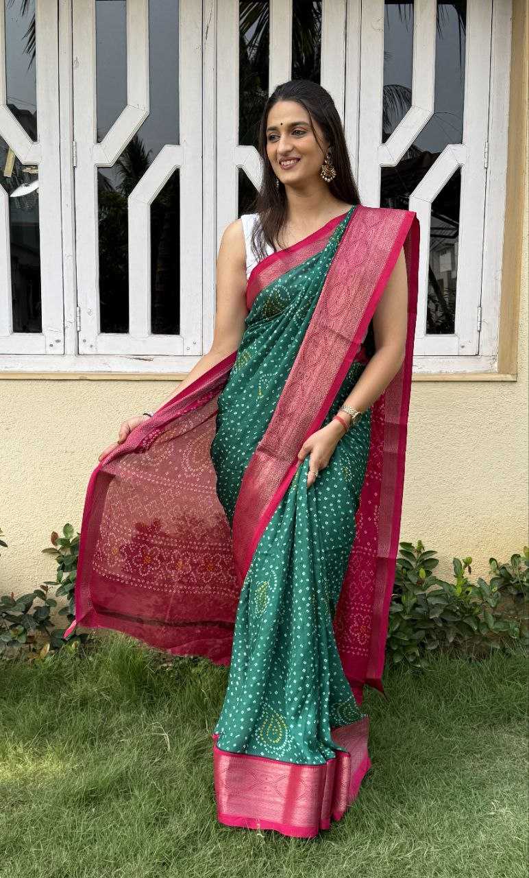 YNF SILK KESH117 RWC39 SAREES WHOLESALE SILK ZARI BORDER BANDHANI WEDDING OUTFITS SAREES MANUFACTURER- Kapda Export