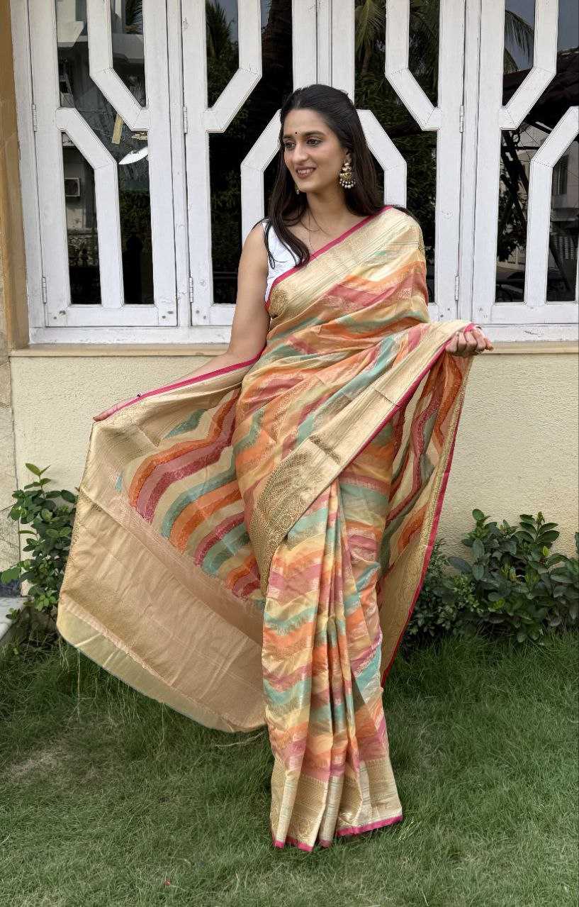 YNF SILK KESH117 RWC50 SAREES WHOLESALE SILK ZARI BORDER LEHERIYA WEDDING OUTFITS FESTIVE SAREES MANUFACTURER- Kapda Export