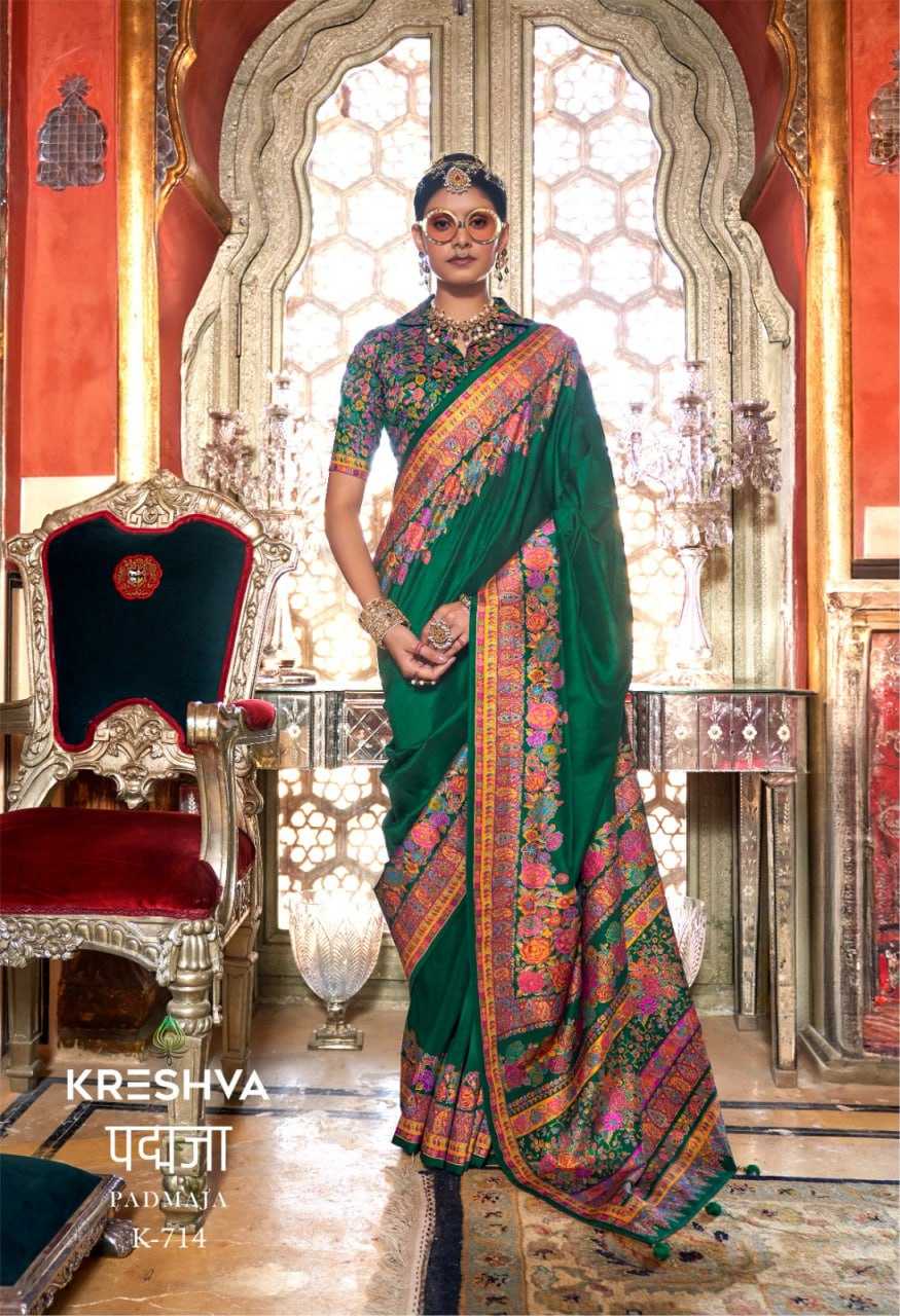 YNF SILK KRESHVA RIN195 Padmaja MOHMANTHAN CLOTHING BRANDS WHOLESALE SAREE MANUFACTURER- Kapda Export