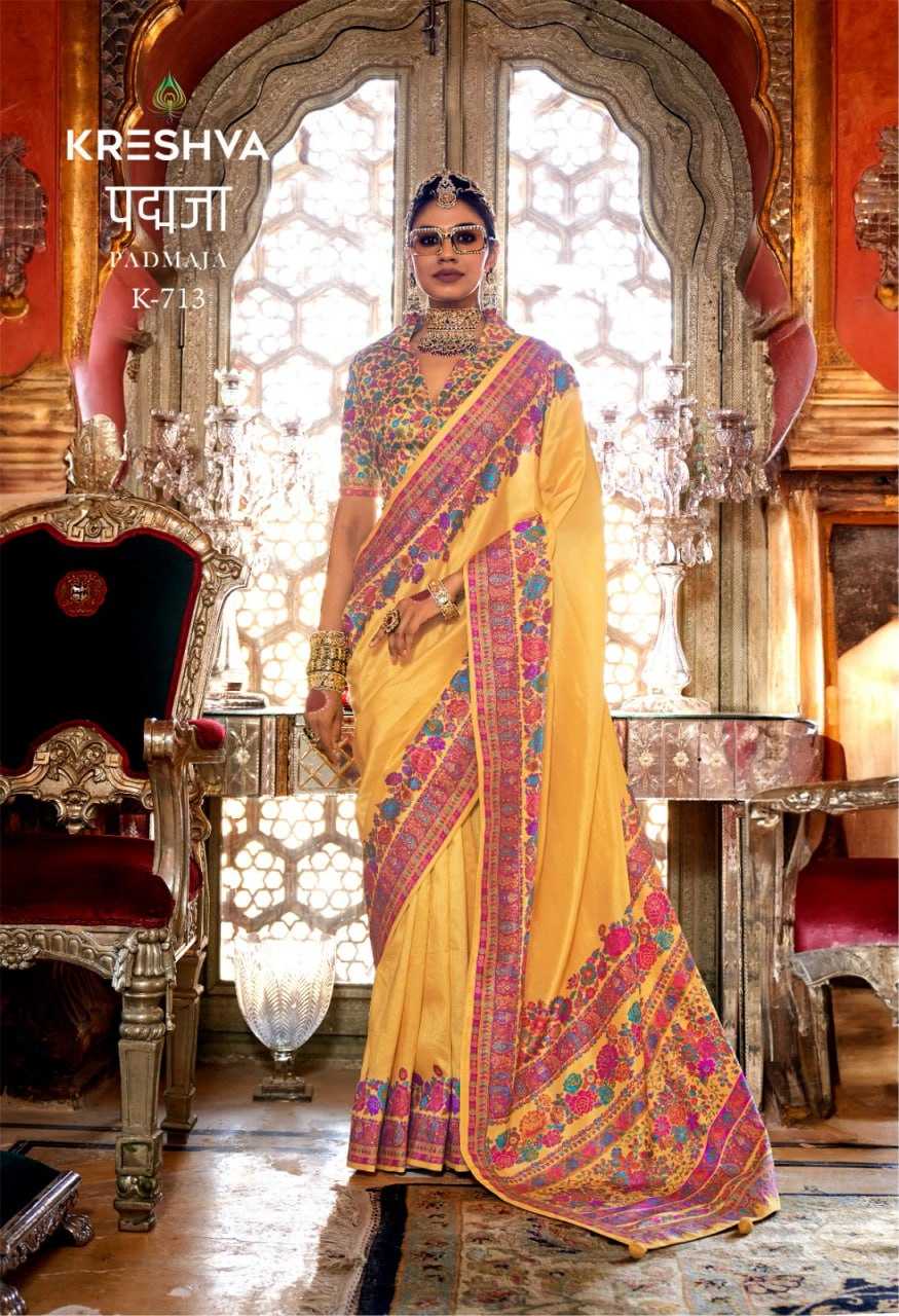 YNF SILK KRESHVA RIN195 Padmaja MOHMANTHAN CLOTHING BRANDS WHOLESALE SAREE MANUFACTURER- Kapda Export