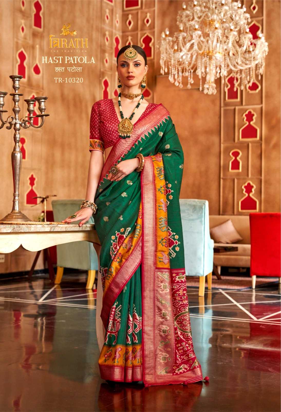 YNF SILK TRIRATH RIN195 HAST PATOLA CLOTHING BRANDS WHOLESALE GOWN MANUFACTURER- Kapda Export