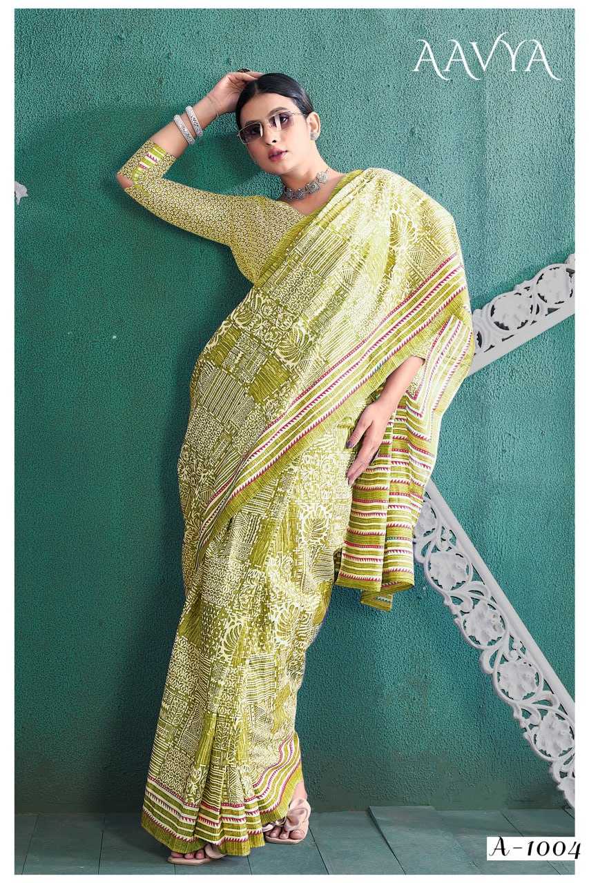 YNF SOFT COTTON AAVYA KESH244  A A V Y A CLOTHING BRANDS WHOLESALE SAREES MANUFACTURER- Kapda Export