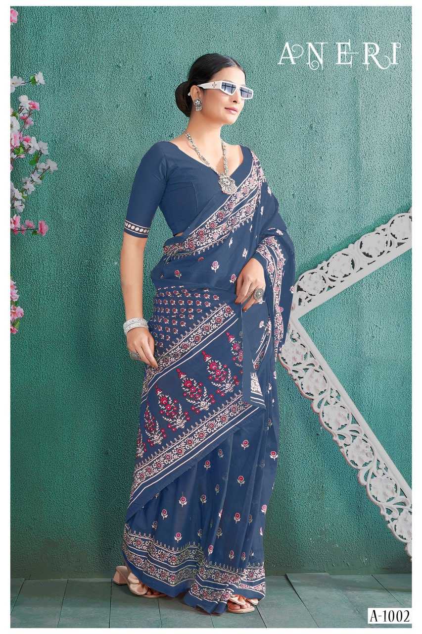 YNF SOFT COTTON ANERI KESH244  A N E R I CLOTHING BRANDS WHOLESALE SAREES MANUFACTURER- Kapda Export