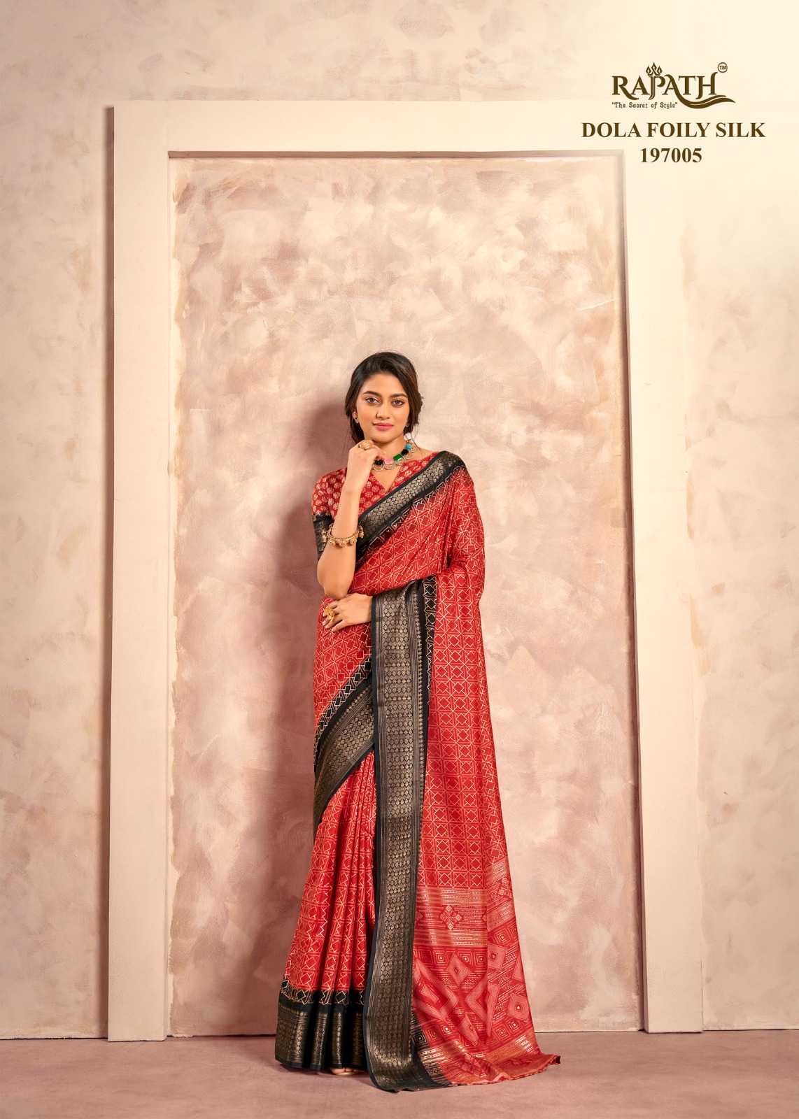 YNF SOFT DOLA RAJPTH RIN195 Cello Silk CLOTHING BRANDS WHOLESALE SAREES MANUFACTURER- Kapda Export