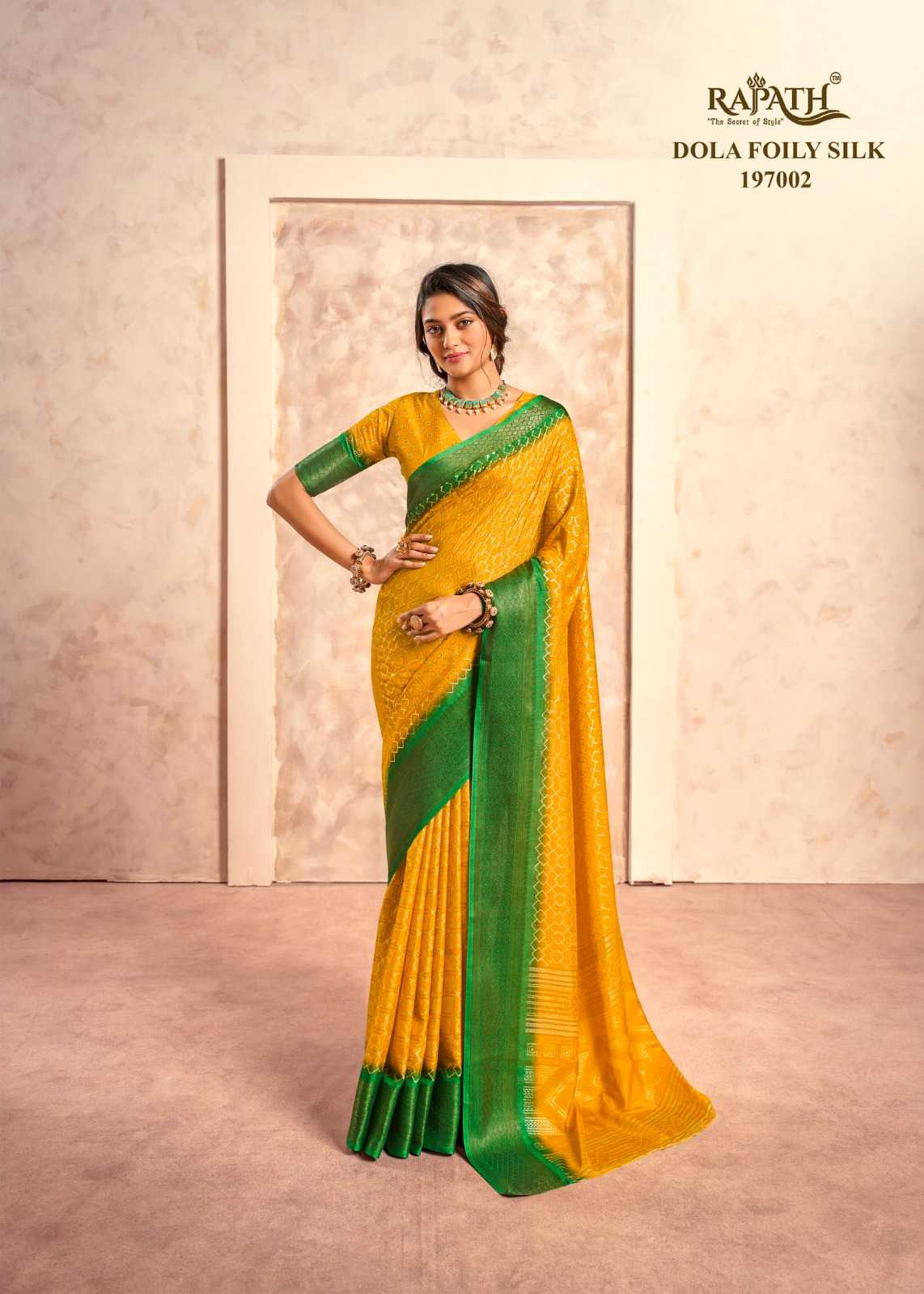 YNF SOFT DOLA RAJPTH RIN195 Cello Silk CLOTHING BRANDS WHOLESALE SAREES MANUFACTURER- Kapda Export