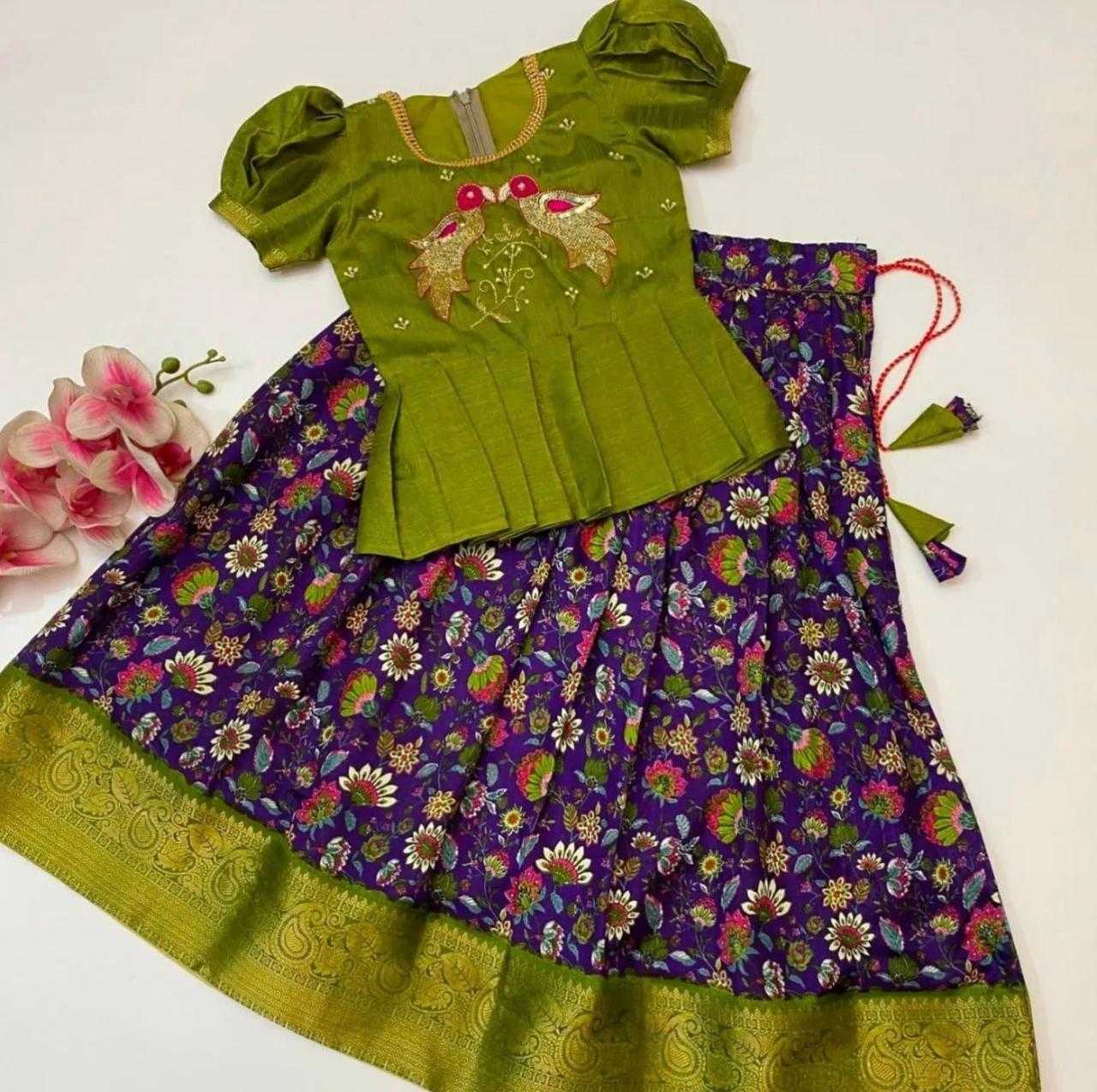 YNF SOFT DOLA RIN192 8048 KIDS WEAR WHOLESALE KIDS LEHENGA KIDS TRADITIONAL OUTFITS KIDS LEHENGA CHOLI KIDS FESTIVE WEAR KIDS WEDDING OUTFITS MANUFACTURER- Kapda Export