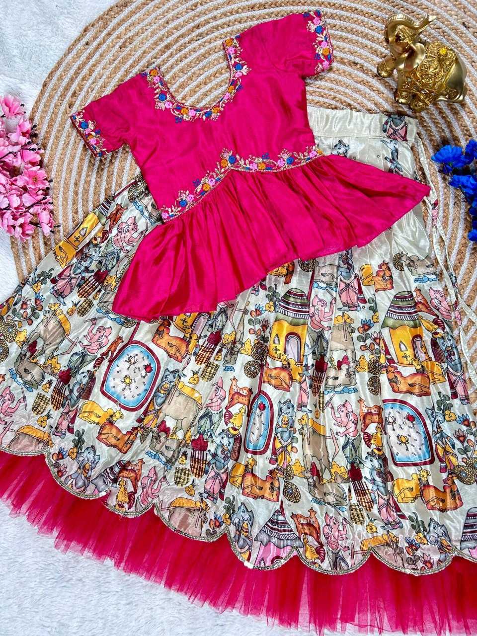 YNF SOFT SILK KIDS WEAR KESH109 RRK103 WHOLESALE KIDS LEHENGA TRADITIONAL ETHNIC LEHENGA CHOLI KIDS FESTIVE BABY GIRL LEHANGA MANUFACTURER- Kapda Export