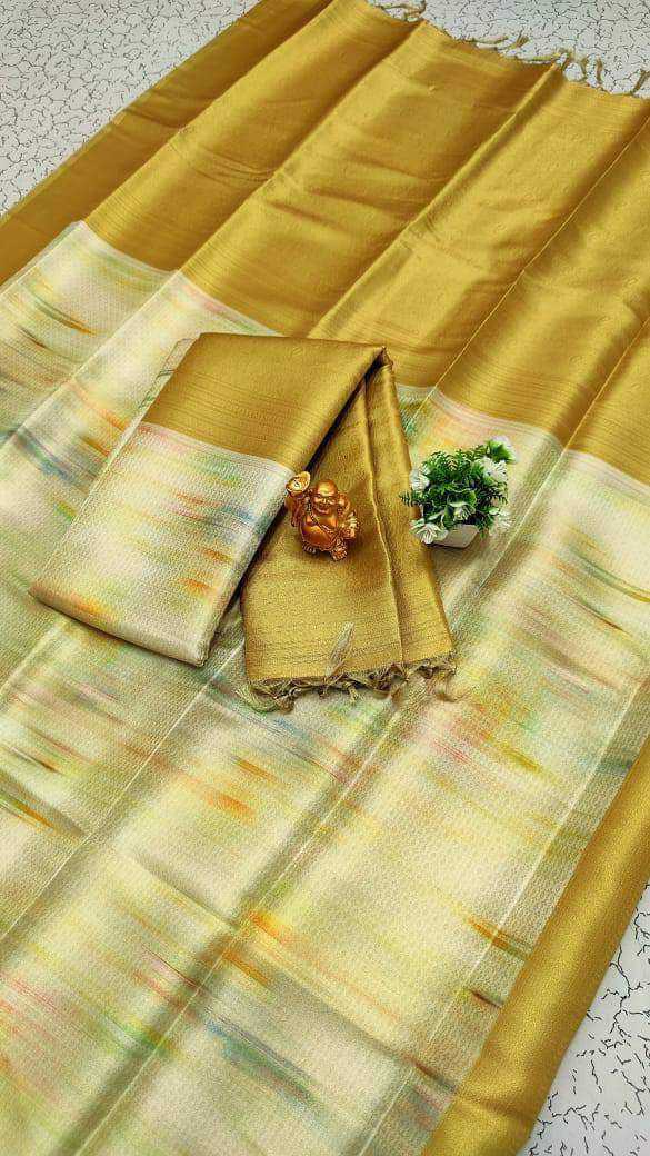 YNF SOFT SILK RIN165 RRI11 SILK SAREES WHOLESALE SOFT SILK PATTU SILK ZARI BORDER PRINTED SILK SAREES MANUFACTURER- Kapda Export