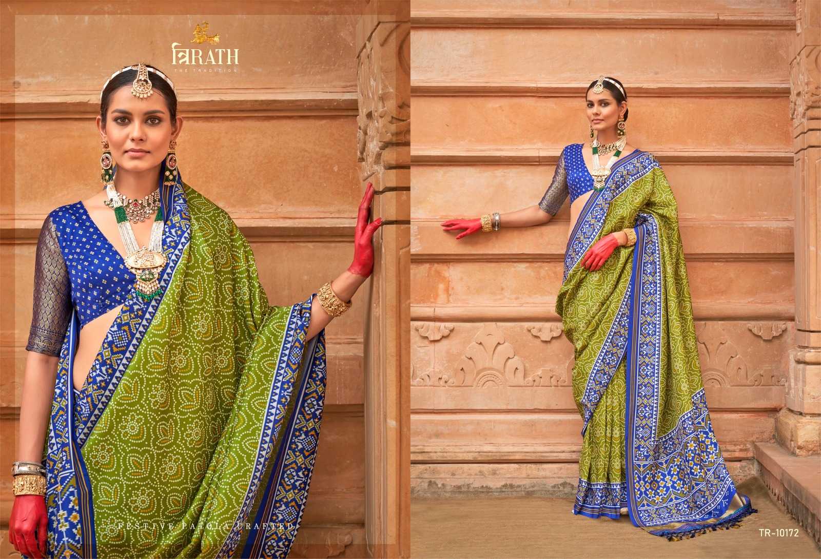 YNF SOFT SILK TRIRATH KESH113 Tirth Patola CLOTHING BRANDS WHOLESALE SAREES MANUFACTURER- Kapda Export