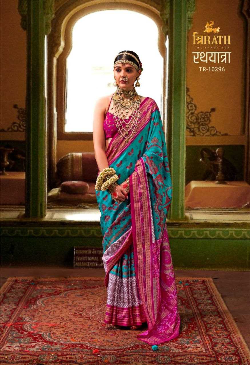 YNF SOFT SILK TRIRATH RIN195 RATHYATRA CLOTHING BRANDS WHOLESALE SAREES MANUFACTURER- Kapda Export