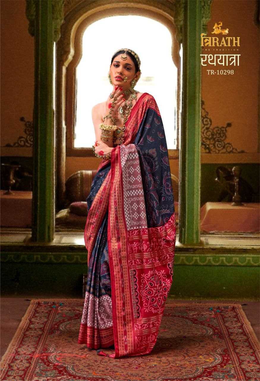 YNF SOFT SILK TRIRATH RIN195 RATHYATRA CLOTHING BRANDS WHOLESALE SAREES MANUFACTURER- Kapda Export