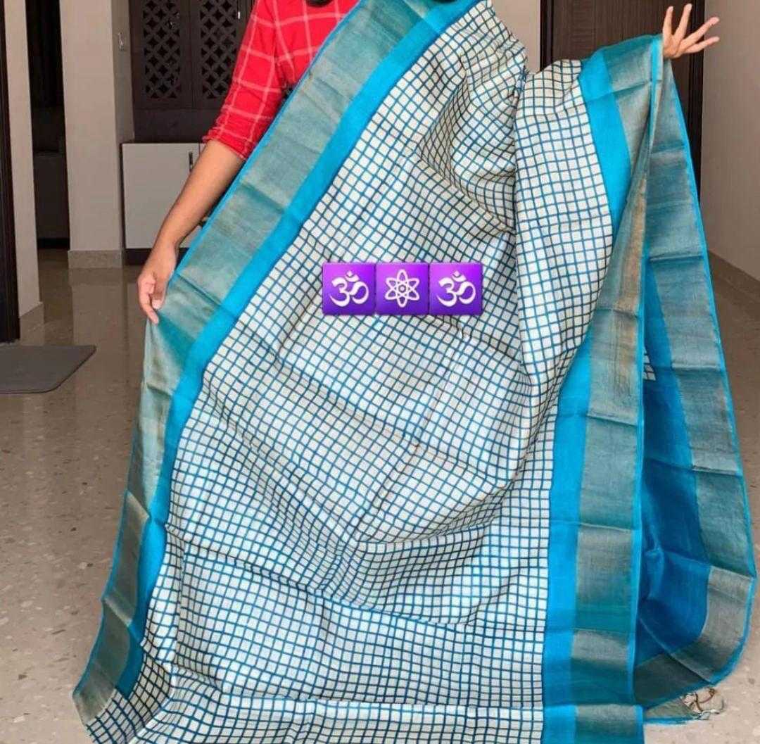 YNF TUSSAR SILK RIN149 MKD149 SILK SAREES WHOLESALE TUSSAR SILK ZARI BORDER SILK PRINTED SILK HANDLOOM SAREES MANUFACTURER- Kapda Export