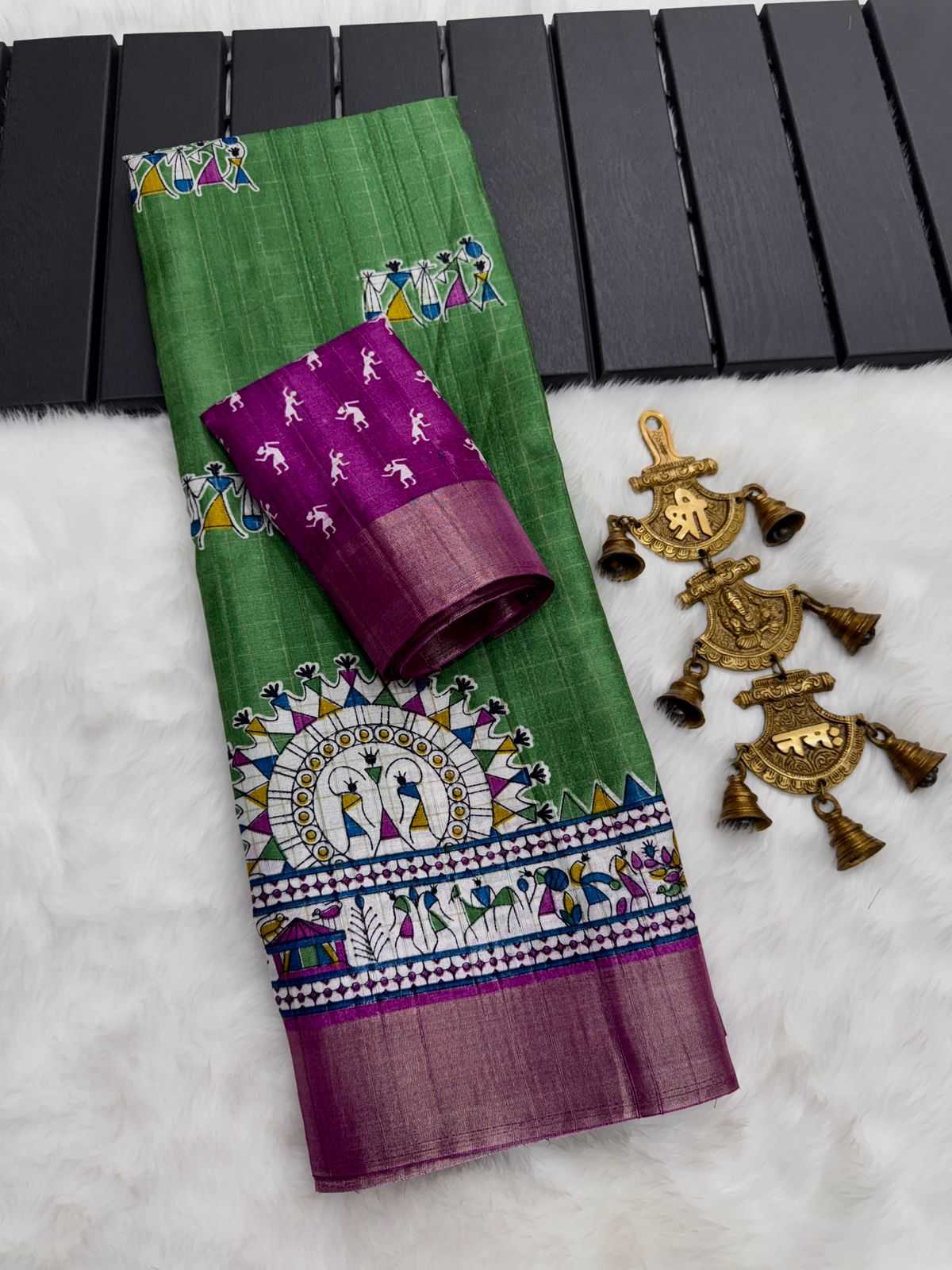 YNF TUSSAR SILK RIN149 MKD153 SILK SAREES WHOLESALE TUSSAR SILK ZARI BORDER SILK HANDLOOM SAREES MANUFACTURER- Kapda Export