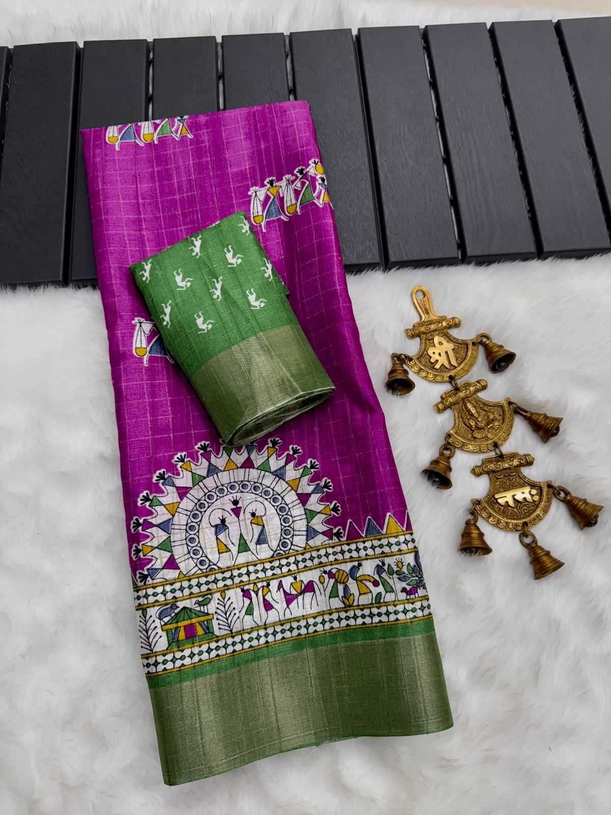 YNF TUSSAR SILK RIN149 MKD153 SILK SAREES WHOLESALE TUSSAR SILK ZARI BORDER SILK HANDLOOM SAREES MANUFACTURER- Kapda Export