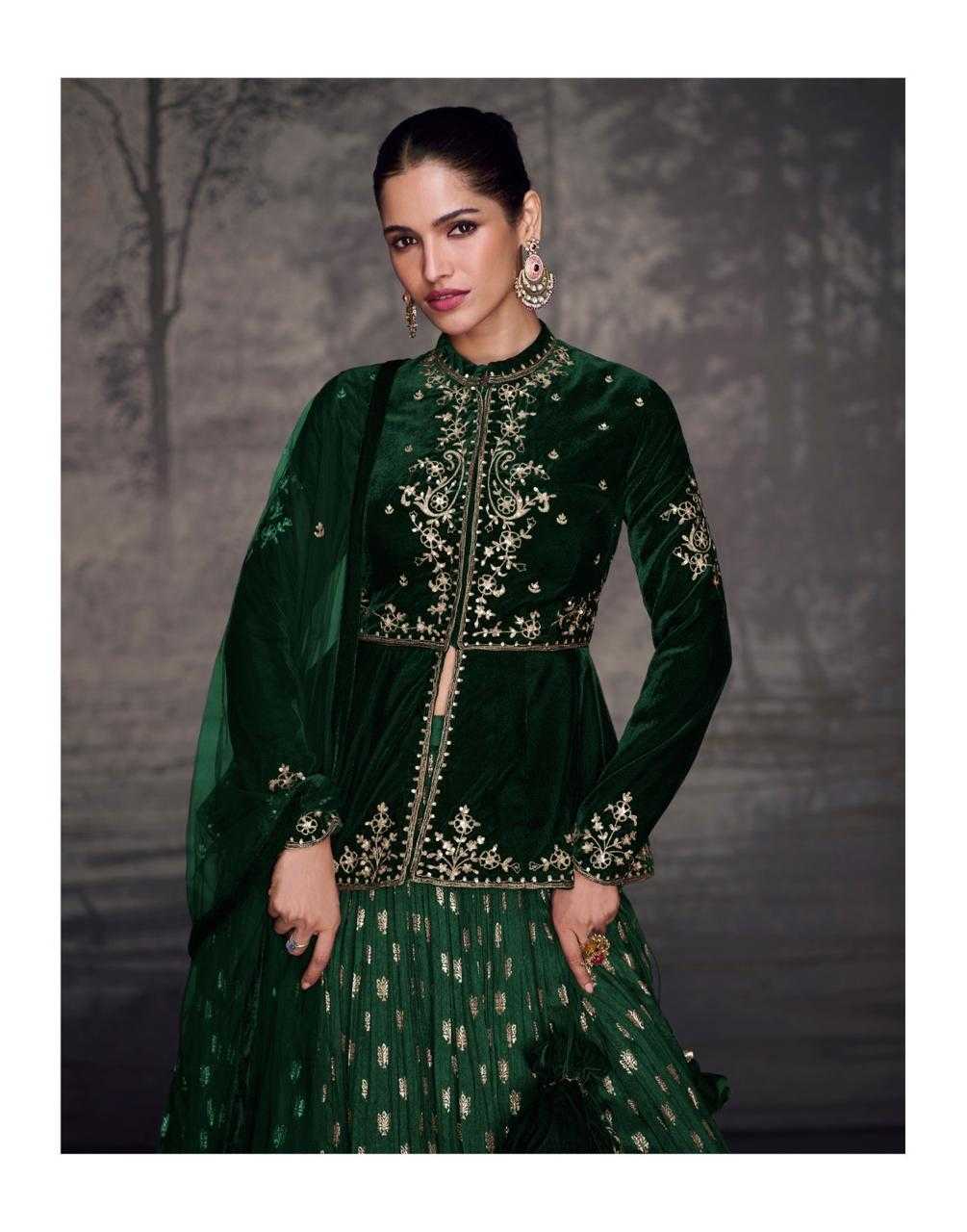 YNF VELEVT SAYURI KESH233 GLAM1 CLOTHING BRANDS WHOLESALE LEHENGA MANUFACTURER- Kapda Export