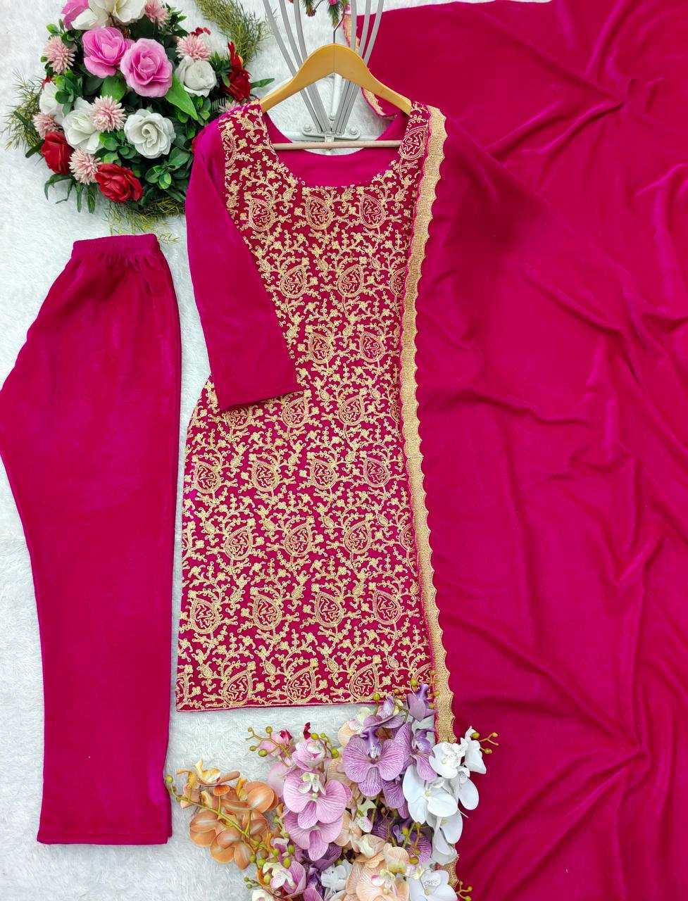 YNF VELVET KESH156 1139 SUITS & DRESSES PAKISTAN WEDDING EMBROIDERY I WEDDING LADIES SUITS MANUFACTUR- Kapda Export