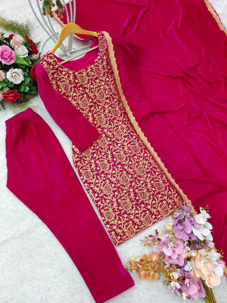 YNF VELVET KESH156 1139 SUITS & DRESSES PAKISTAN WEDDING EMBROIDERY I WEDDING LADIES SUITS MANUFACTUR- Kapda Export