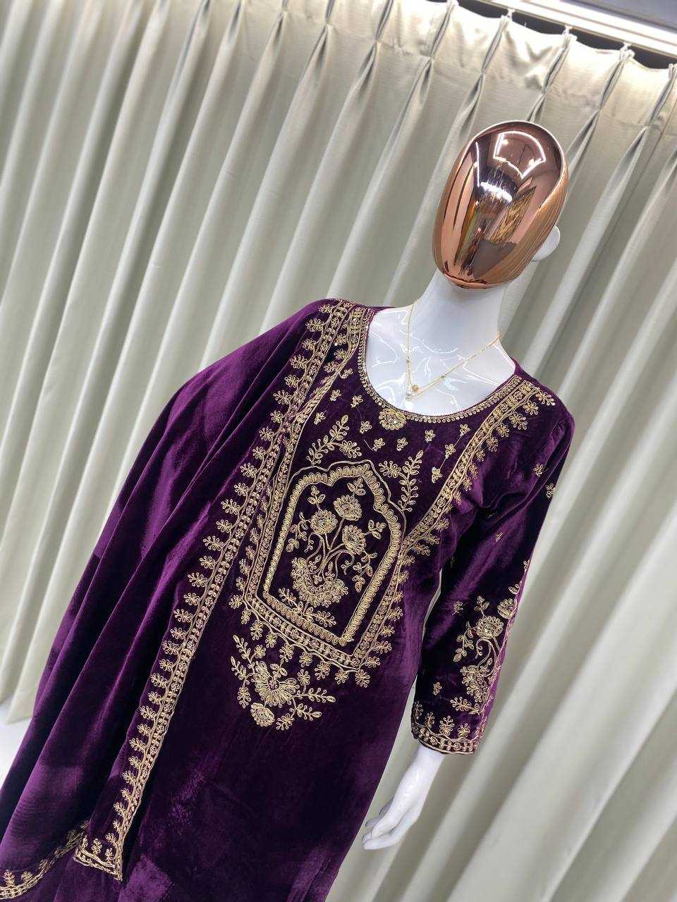 YNF VELVET RIN110 288 SUITS & DRESSES WHOLESALE PARTY WEAR PAKISTANI EMBROIDERY VELVET EID COLLECTIONS SUITS MANUFACTURE- Kapda Export