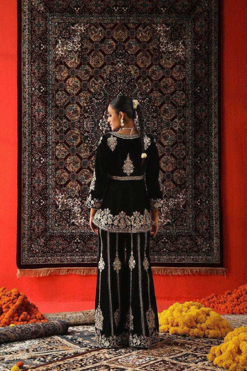 YNF VELVET RIN201 5788 SUITS & DRESSES WHOLESALE PARTY WEAR BLACK SALWAR PAKISTANI EMBROIDERY VELVET EID COLLECTIONS SUITS MANUFACTURE- Kapda Export