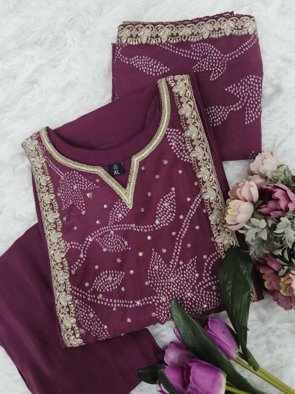 YNF VISCOSE CHANDERI RIN174 JINIVA SUITS & DRESSES WEDDING CHANDERI LONG KURTI SUITS MANUFACTUR- Kapda Export