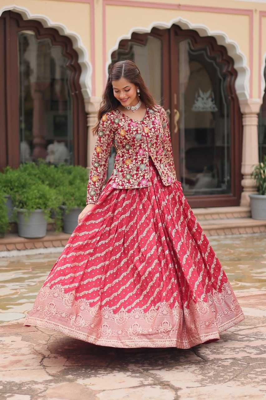 YNF VISCOSE KESH132 7125 LEHENGAS WHOLESALE WEDDING ZARI WORK CEOP TOP LEHENGAS MANUFACTURER- Kapda Export