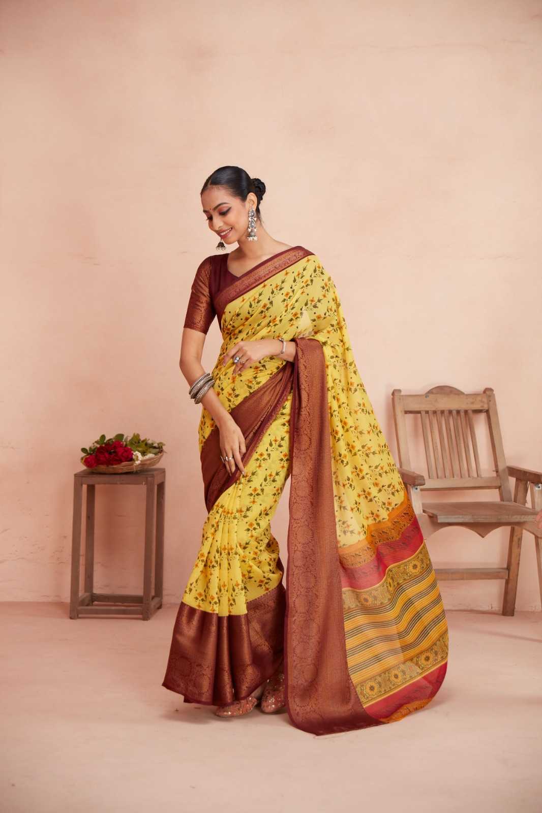 YNF CHANDERI SILK SILK KRESHVA KESH235 Meera CLOTHING BRANDS WHOLESALE SAREE MANUFACTURER- Kapda Export