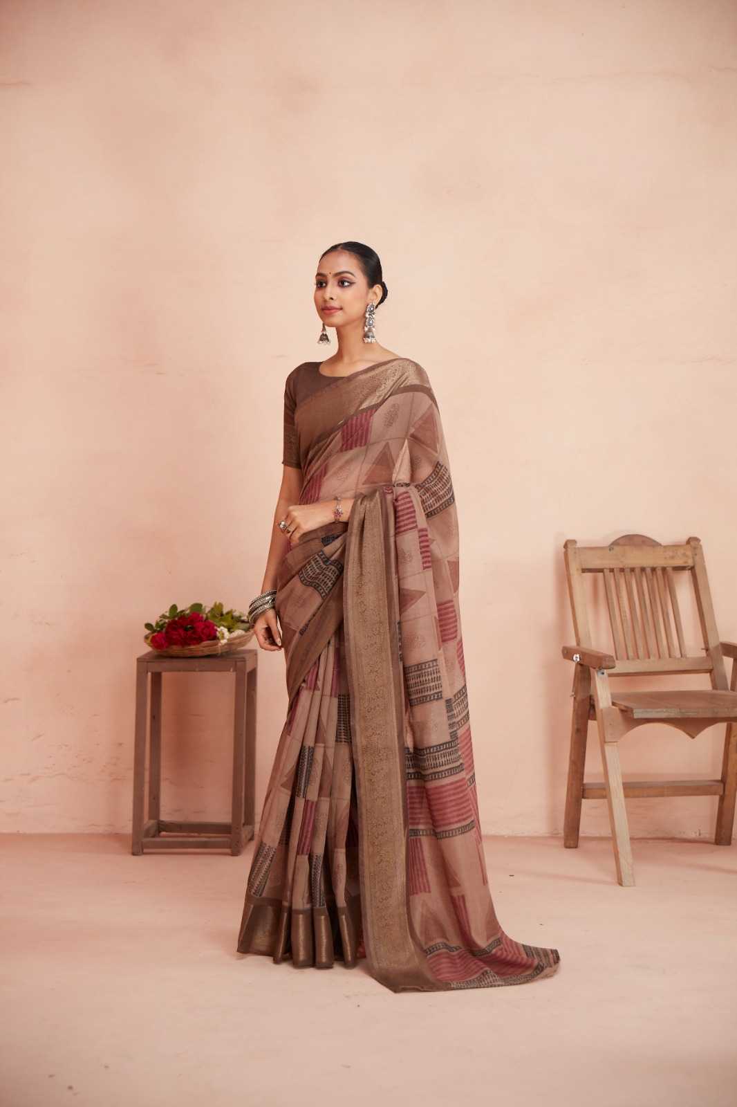 YNF CHANDERI SILK SILK KRESHVA KESH235 Meera CLOTHING BRANDS WHOLESALE SAREE MANUFACTURER- Kapda Export