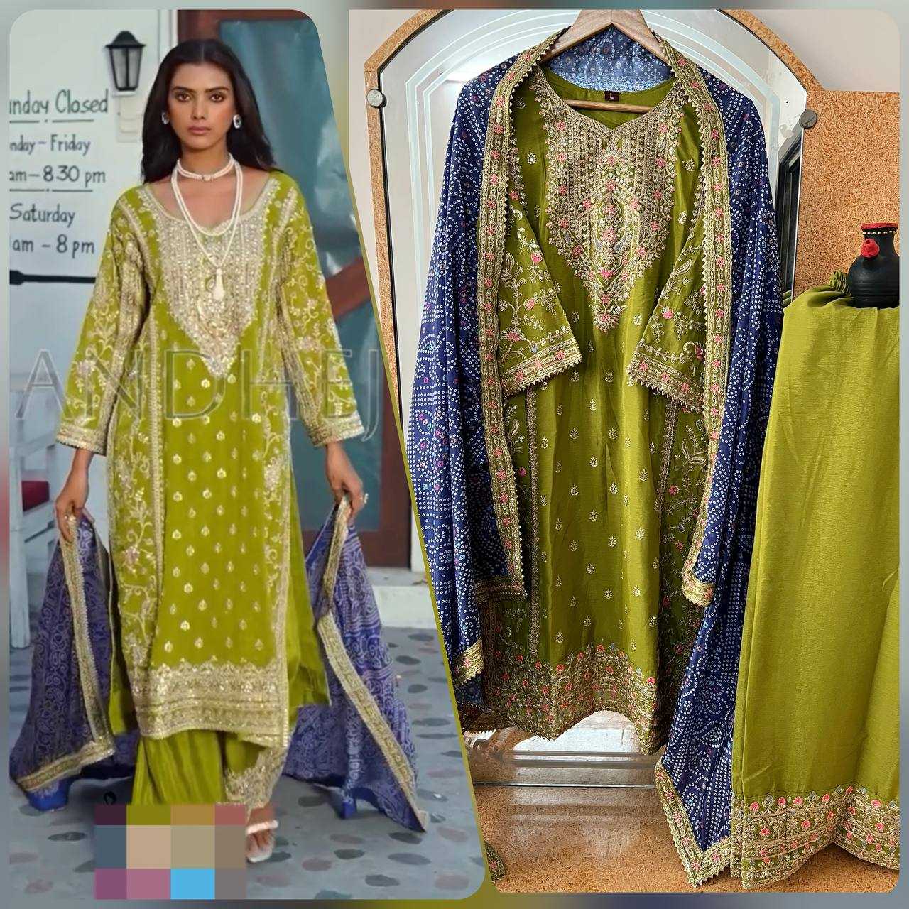 YNF CHINON KESH399 3137 SUITS & DRESSES  WHOLESALE EMBROIDERY EID LADIES SUITS MANUFACTURER- Kapda Export