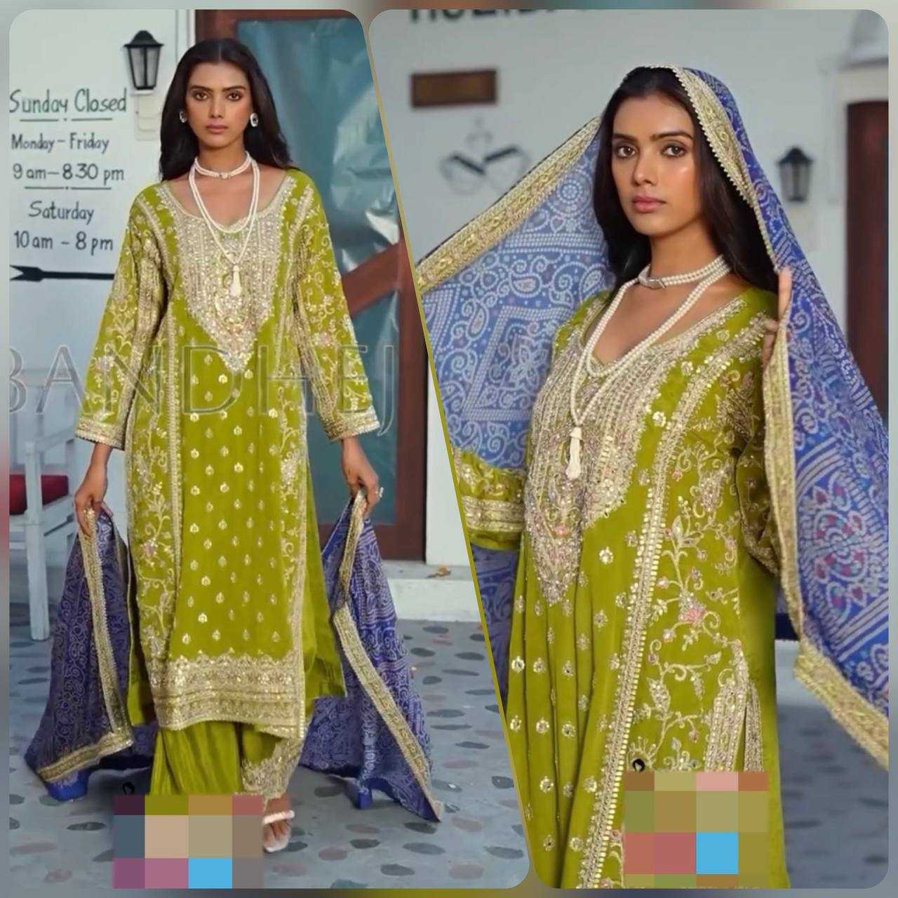 YNF CHINON KESH399 3137 SUITS & DRESSES  WHOLESALE EMBROIDERY EID LADIES SUITS MANUFACTURER- Kapda Export