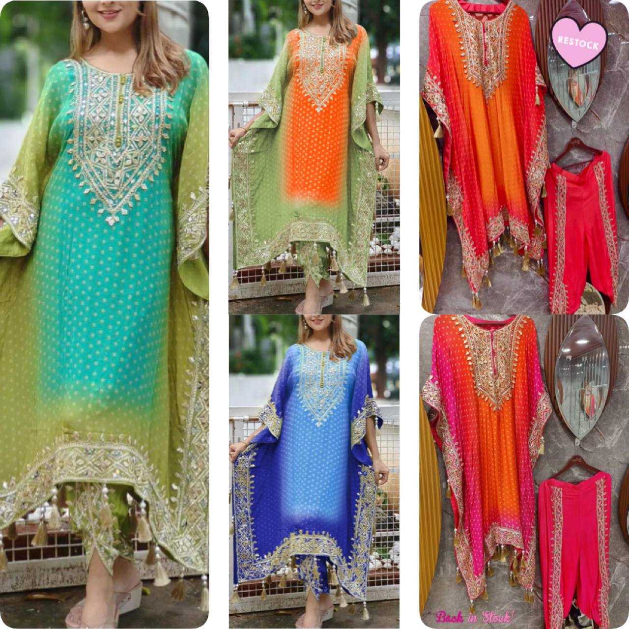 Ynf Chinon Silk KESH157 1669 Kurti Wholesale Silk Kurtis Kurtis With Dhoti Kaftan Kurtis Manufacturer- Kapda Export