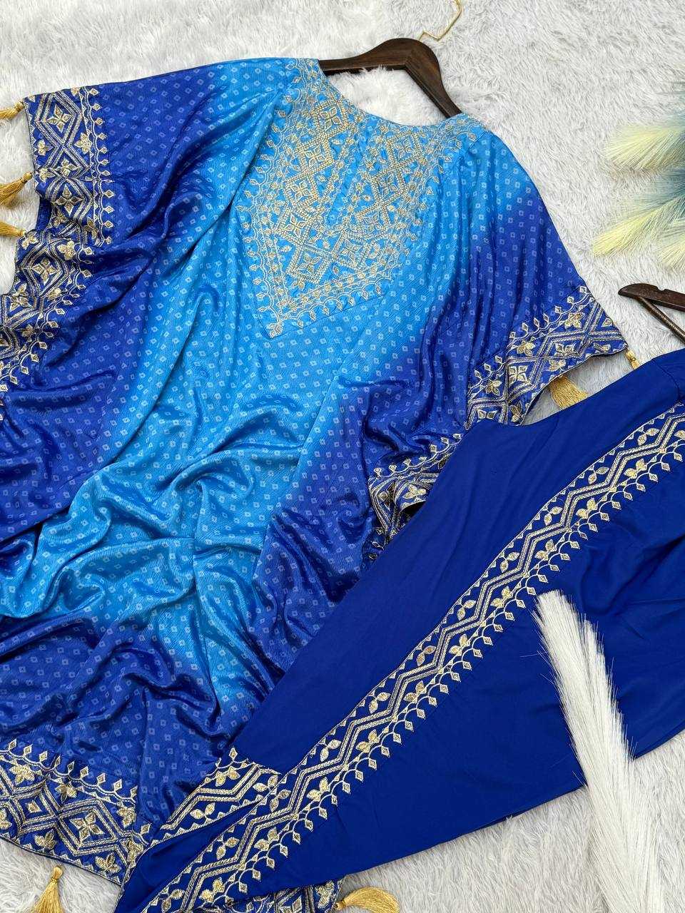 Ynf Chinon Silk KESH157 1669 Kurti Wholesale Silk Kurtis Kurtis With Dhoti Kaftan Kurtis Manufacturer- Kapda Export