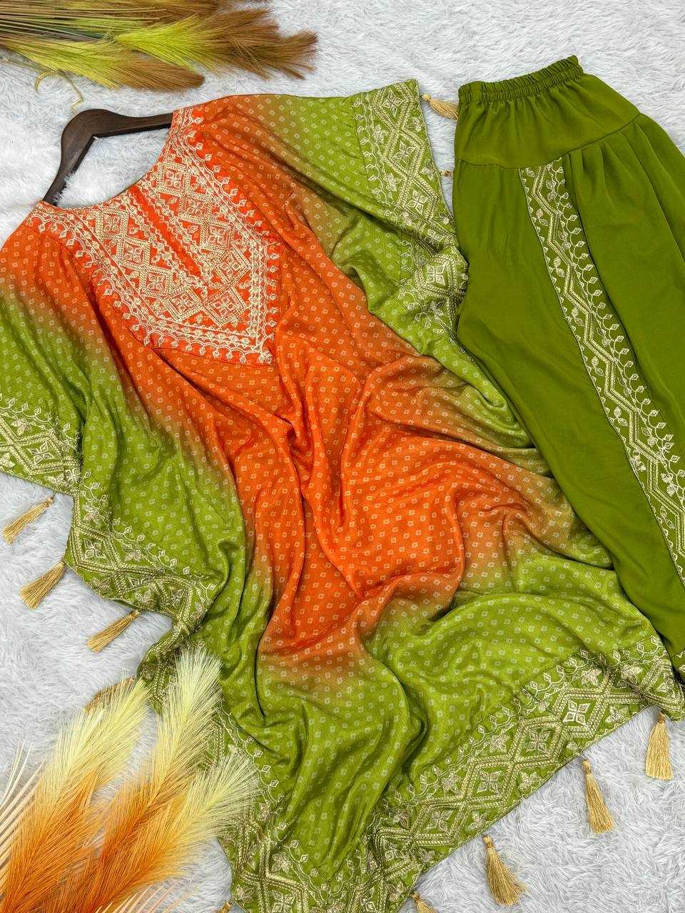 Ynf Chinon Silk KESH157 1669 Kurti Wholesale Silk Kurtis Kurtis With Dhoti Kaftan Kurtis Manufacturer- Kapda Export