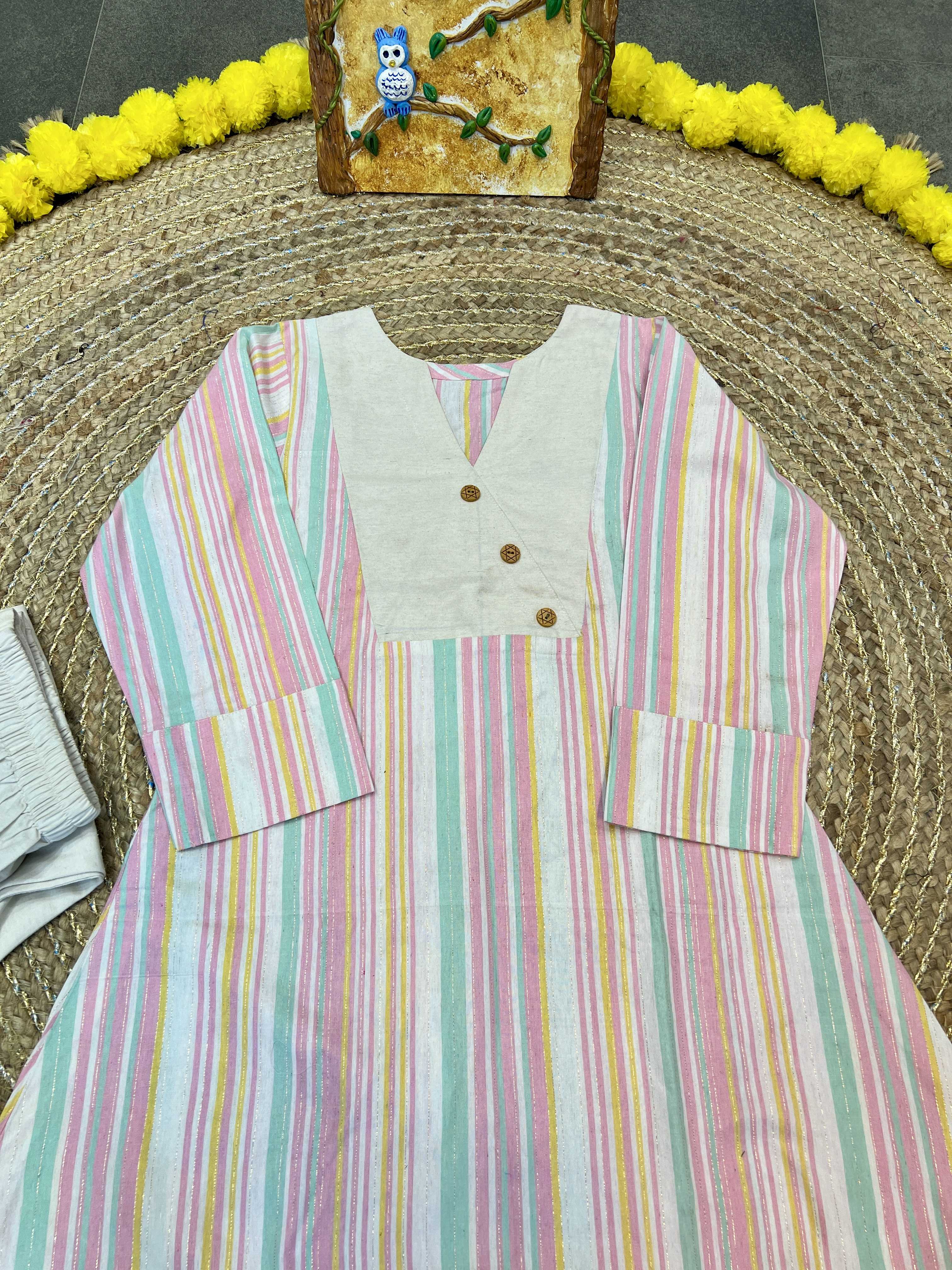 YNF COTTON KESH247 624 KURTI WHOLESALE CASUAL COLLAR NECK COTTON KURTI MANUFACTURER- Kapda Export