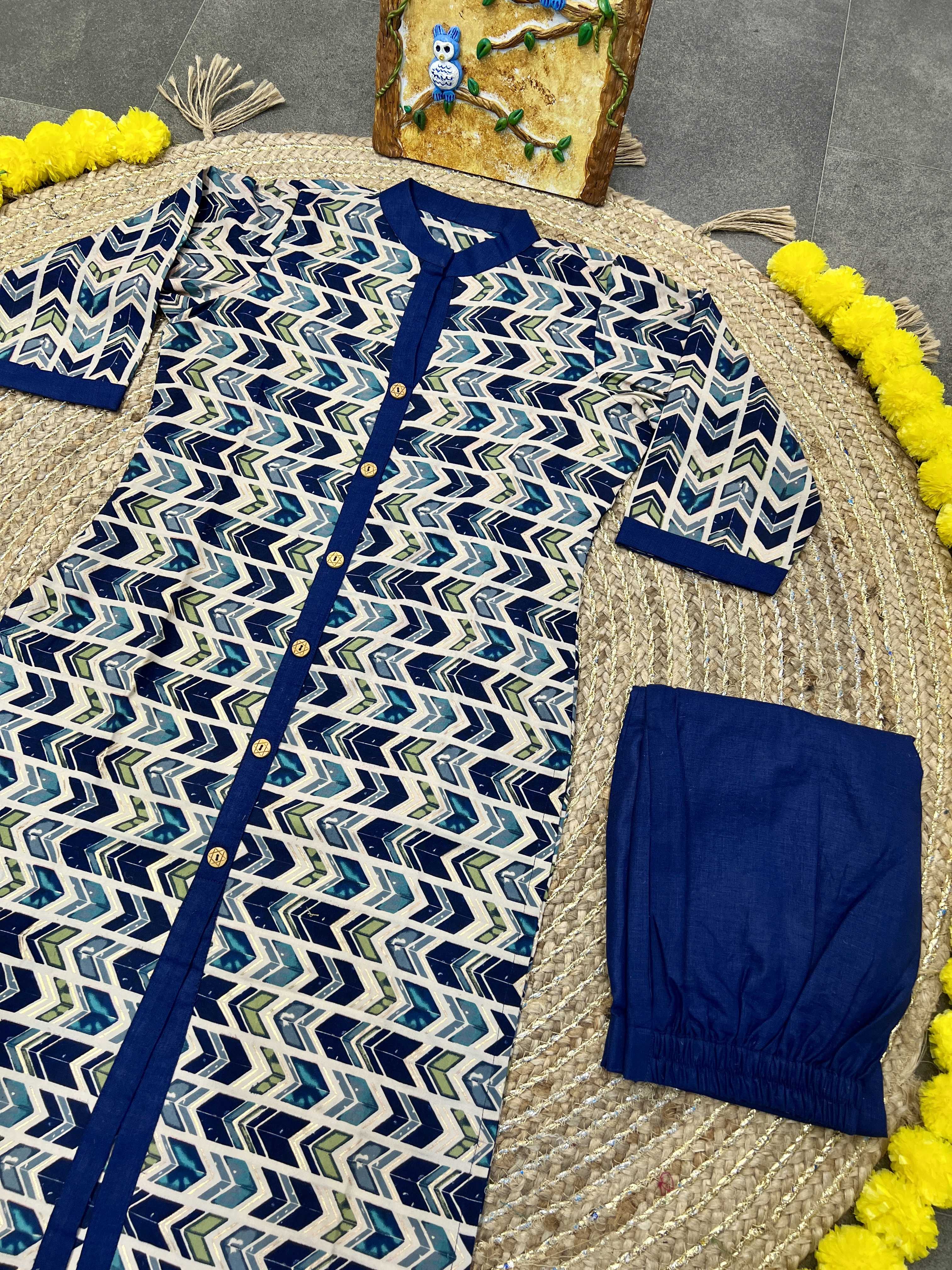 YNF COTTON KESH247 625 KURTI WHOLESALE PRINTED COTTON COLLAR NECK KURTI MANUFACTURER- Kapda Export